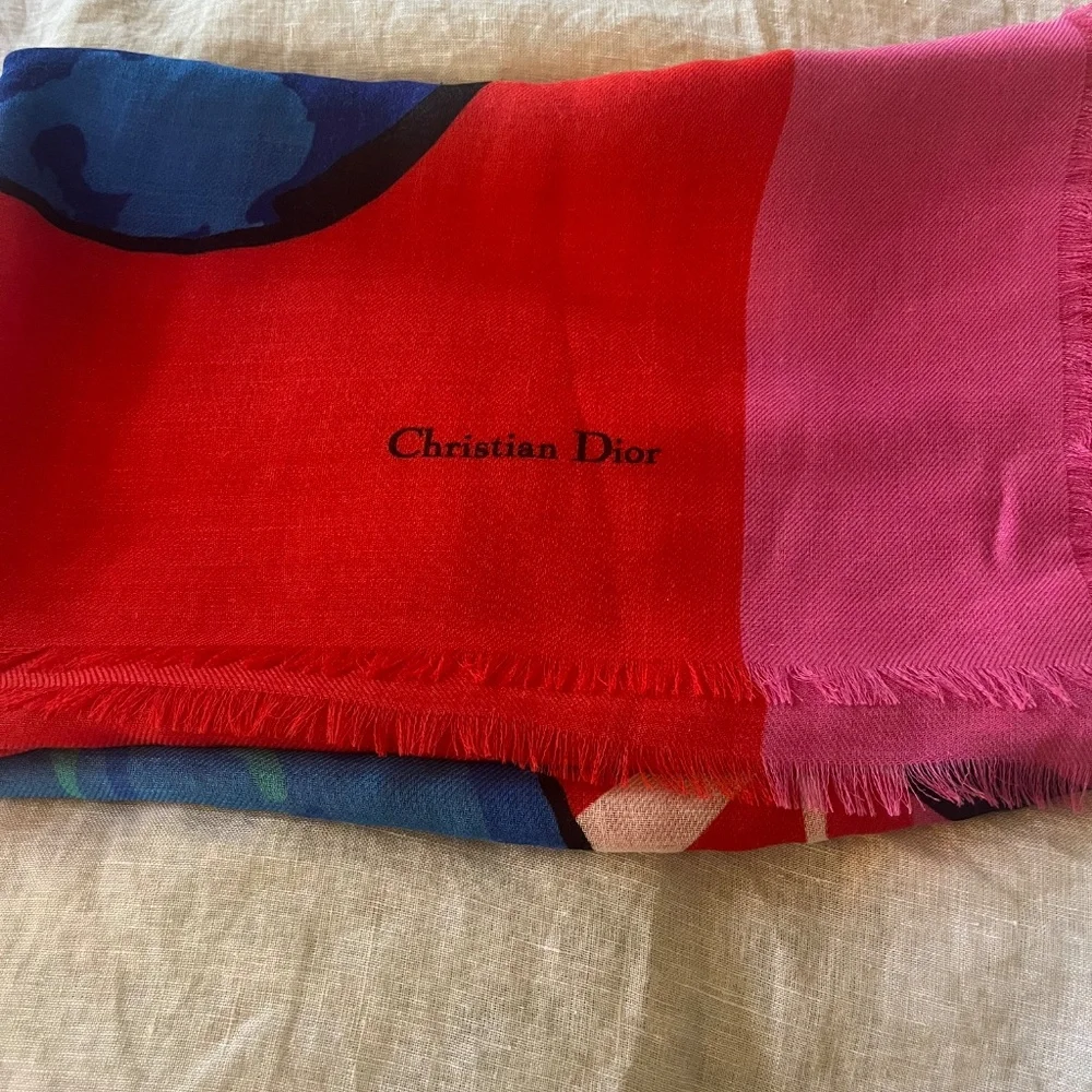 Christian Dior 100% Cashmere Scarf